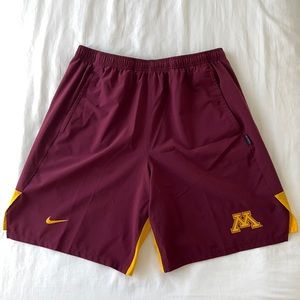Nike University of Minnesota Team Issue On Field Shorts - Size XL